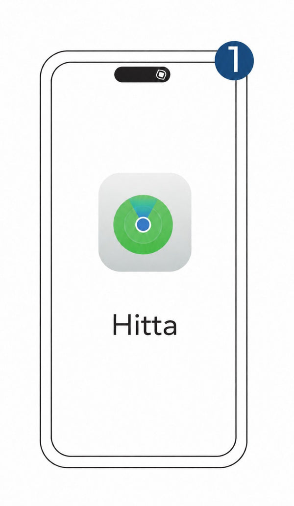 Öppna appen "Hitta"
