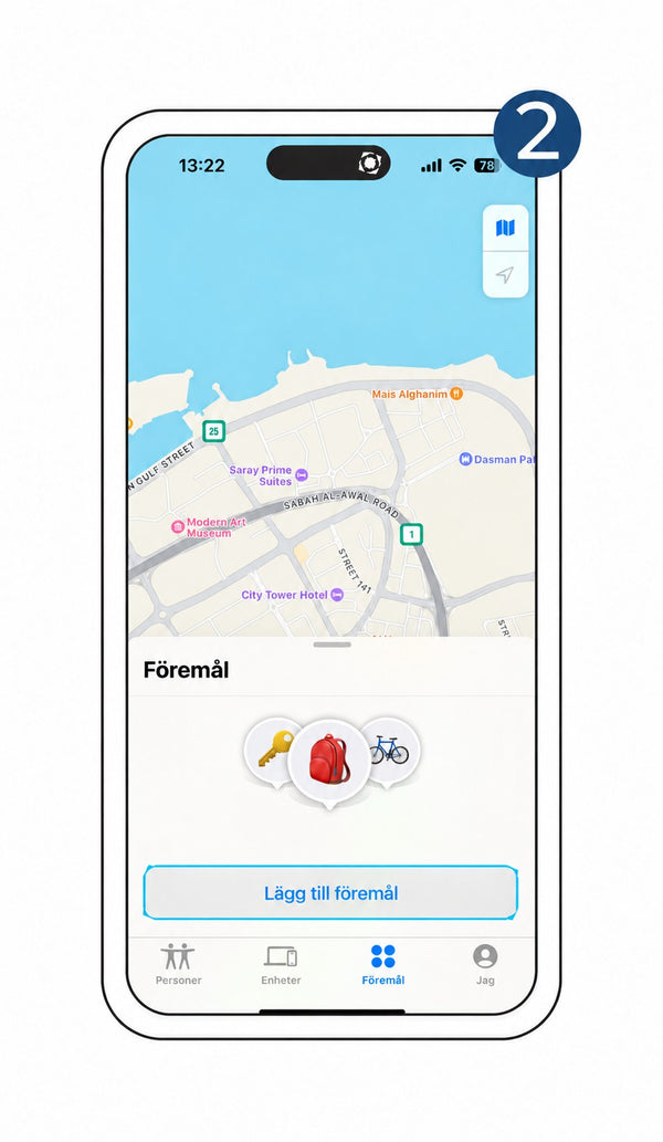 Tryck på "Lägg till objekt"