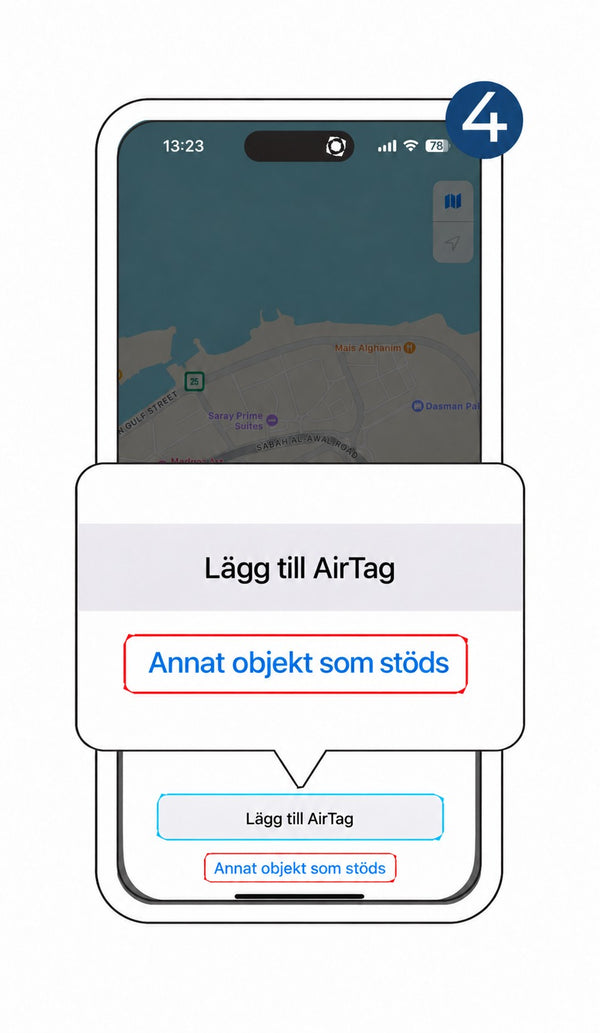 Tryck på "Annat objekt som stöds"
